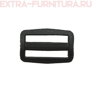 Пряжка  2-х щелевая 25 мм, цв. черный, арт. 8826 (уп. 2000 шт)