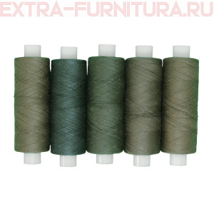 Нить джинсовая цв. хаки ассорти 5 кат. 250м