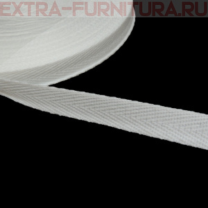 Лента киперная п/э 15 мм, отбеленная, уп.50м (пл.2,8 г/м)