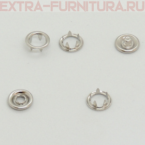 Кнопка рубашечная 9,5мм кольцо, цв. никель (уп.1440шт) Buttoni