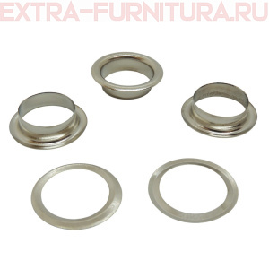 Люверсы 12 мм, (12мм h=4,5 mm.) № 26, никель (уп.250шт) TBY.2092 