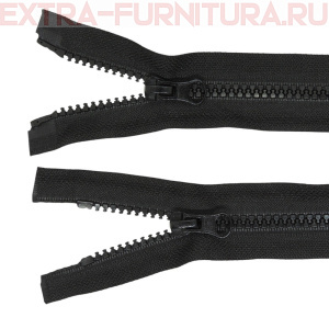 Молния Трактор Т5 2 замка 65см, цв. 322 черный, LOGO К