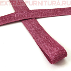 Резинка окантовочная 15мм цв.S256 розовый рубин, блестящая уп. 50м