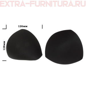 Чашечки корсетные арт.TBY-07.03 с равномер.наполнением р.12 цв,черный уп.10пар