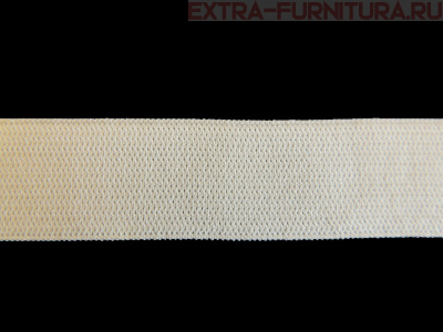 Резинка вязаная,  8мм (+/-1мм), цв.белый (уп.-100м*20 уп) Б