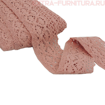 Тесьма вязаная арт.TBY-6368.32 шир.50мм, цв.32 розовый, уп.10м