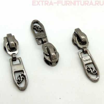 Бегунок декоративный автомат СП5 черный никель №3 (уп. 50 шт.)