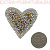 Термоаппликация арт. ТАС 108 Сердце бежевое