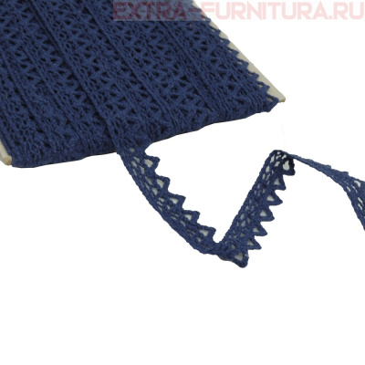 Тесьма вязаная арт.TBY-5036.29 шир.10мм, цв.29 т.синий, уп.10м