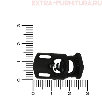 Фиксатор цилиндр, цв.черный, арт.SL-037 (А288), уп.500шт