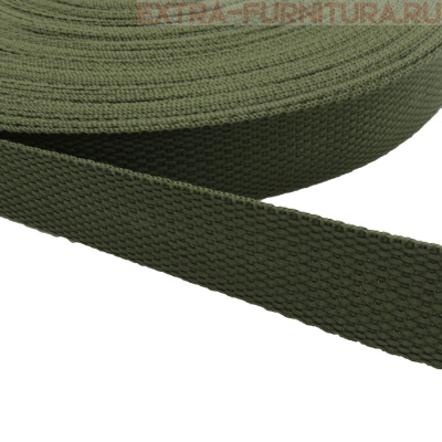Стропа шир.25мм, цв.320 олива, уп.50м, пл. 9,8 гр/м *