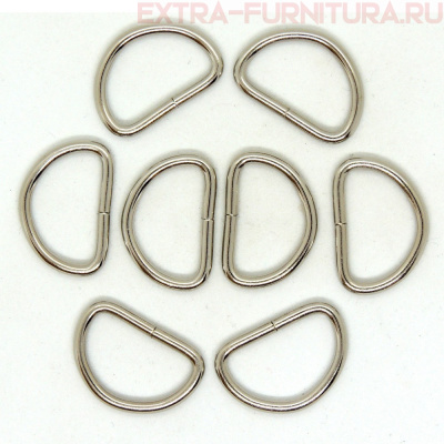 Полукольцо 30 мм (d=2,5 мм), цв. никель, уп.500шт А