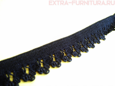 Резинка ажурная 12мм, арт.TBY-322 цв.черный (уп.100м)