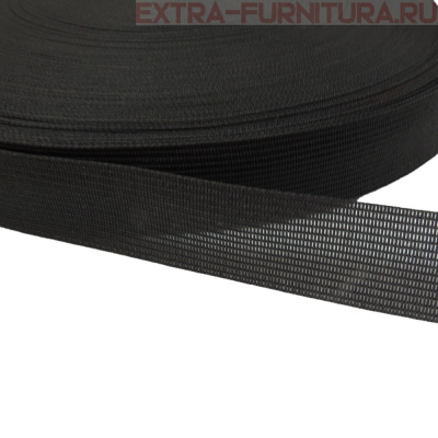 Лента окантовочная 22 мм цв. черный, уп.100м (пл.3,2 г/м)