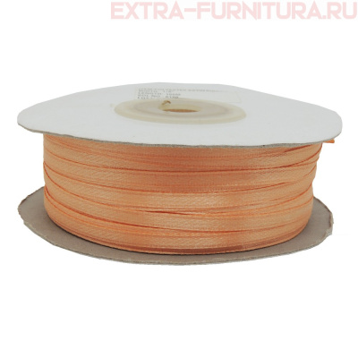 Лента атласная  3 мм  цв.190 светло-коричневый рул.100м