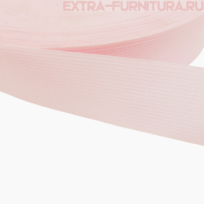 Лента окантовочная 32 мм цв.розовый светлый 107, уп.100м (пл.4,0+/-0,2 гр/м)